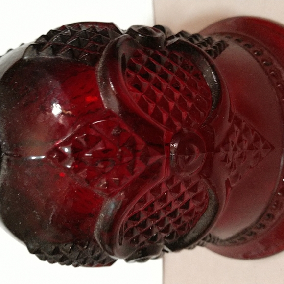 Vintage Avon 1876 Cape Cod Collection Ruby Red Glass Bell Dinner 1979 Collectibl - Picture 11 of 12